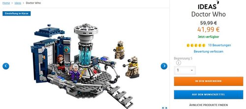 LEGO Ideas Doctor Who 21304 - jetzt 30% billiger