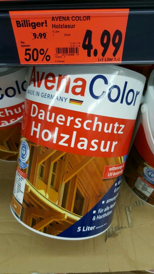 Avena Color Holzlasur 5 Liter Für 499€ 50