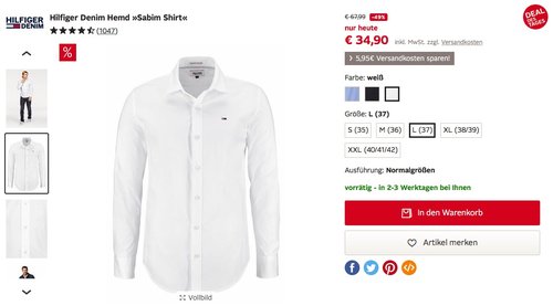 Hilfiger Denim Hemd »Sabim Shirt« - jetzt 49% billiger Hilfiger Denim Hemd »Sabim Shirt« - jetzt 49% billiger