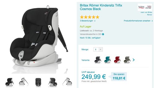 Britax Römer Kindersitz Trifix Cosmos Black - jetzt 5% billiger Britax Römer Kindersitz Trifix Cosmos Black - jetzt 5% billiger