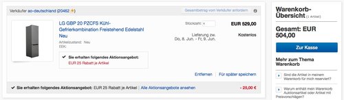 LG Electronics GBP 20 PZCFS Kühl- / Gefrierkombination - jetzt 16% billiger LG Electronics GBP 20 PZCFS Kühl- / Gefrierkombination - jetzt 16% billiger