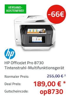 HP OfficeJet Pro 8730 A4 Multifunktionsdrucker - jetzt 26% billiger HP OfficeJet Pro 8730 A4 Multifunktionsdrucker - jetzt 26% billiger