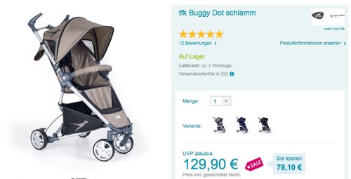tfk Buggy Dot schlamm - jetzt 15% billiger
