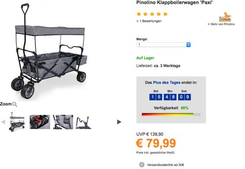 Pinolino Klappbollerwagen Paxi - jetzt 10% billiger Pinolino Klappbollerwagen Paxi - jetzt 10% billiger