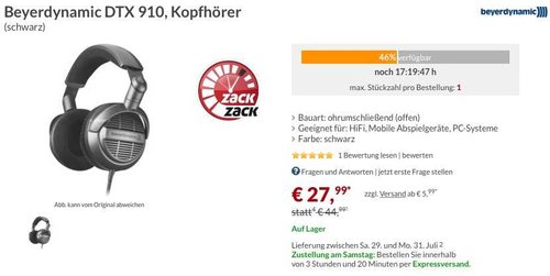 beyerdynamic DTX 910 HiFi-Stereo Kopfhörer - jetzt 24% billiger