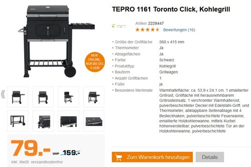 TEPRO Toronto Click - jetzt 11% billiger