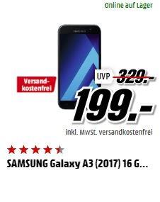 Samsung Galaxy A3 (2017) Smartphone (12,04 cm (4,7 Zoll) Touch-Display, 16 GB Speicher, Android 6.0) - jetzt 10% billiger Samsung Galaxy A3 (2017) Smartphone (12,04 cm (4,7 Zoll) Touch-Display, 16 GB Speicher, Android 6.0) - jetzt 10% billiger