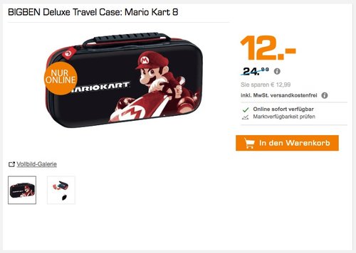BIGBEN Deluxe Travel Case: Mario Kart 8 - jetzt 37% billiger BIGBEN Deluxe Travel Case: Mario Kart 8 - jetzt 37% billiger