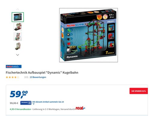 Fischertechnik 530858 - Profi Dynamic - jetzt 30% billiger