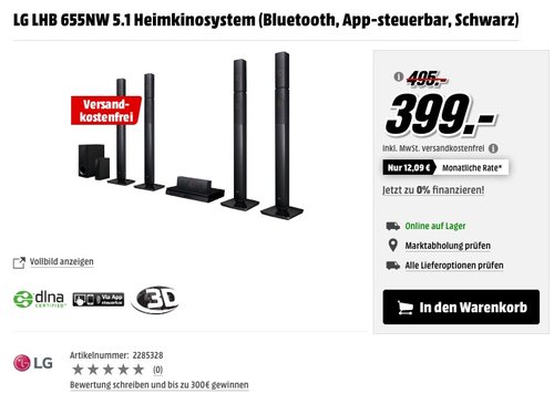 LG LHB655NW Heimkinosystem - jetzt 6% billiger LG LHB655NW Heimkinosystem - jetzt 6% billiger