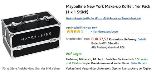 Maybelline New York Make-up Koffer - jetzt 17% billiger