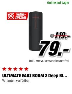 ULTIMATE EARS BOOM 2 Deep Black Bluetooth Lautsprecher - jetzt 32% billiger ULTIMATE EARS BOOM 2 Deep Black Bluetooth Lautsprecher - jetzt 32% billiger