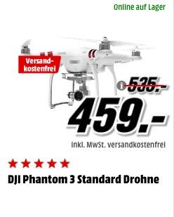 DJI Phantom 3 Standard Drohne - jetzt 6% billiger DJI Phantom 3 Standard Drohne - jetzt 6% billiger