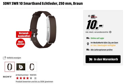 Sony Mobile SWR10 SmartBand Aktivitätstracker Schlaftracker Fitness Tracker - jetzt 33% billiger Sony Mobile SWR10 SmartBand Aktivitätstracker Schlaftracker Fitness Tracker - jetzt 33% billiger