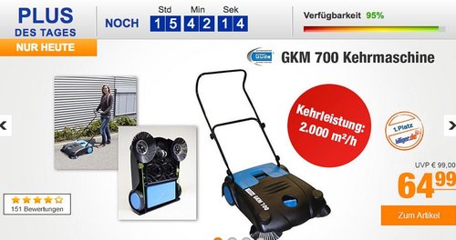 Güde Kehrmaschine GKM 700 - jetzt 12% billiger Güde Kehrmaschine GKM 700 - jetzt 12% billiger