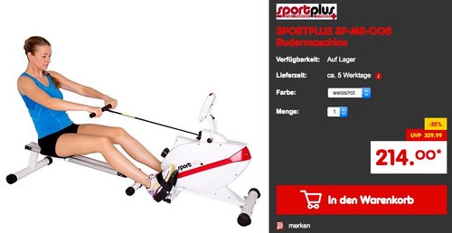 SPORTPLUS SP-MR-008 Rudermaschine - jetzt 14% billiger
