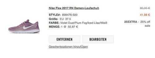 Nike Flex 2017 RN Damen-Laufschuhe - jetzt 16% billiger Nike Flex 2017 RN Damen-Laufschuhe - jetzt 16% billiger