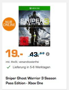 Sniper Ghost Warrior 3 Season Pass Edition - Xbox One - jetzt 52% billiger Sniper Ghost Warrior 3 Season Pass Edition - Xbox One - jetzt 52% billiger