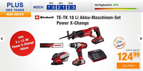 Einhell Maschinen/Werkzeug-Set TE-TK 18 Li Power X-Change - jetzt 6% billiger