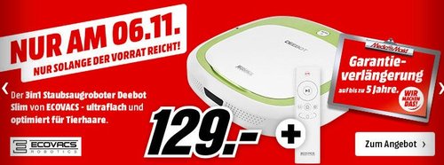 ECOVACS Deebot Slim Staubwischroboter  - jetzt 29% billiger ECOVACS Deebot Slim Staubwischroboter  - jetzt 29% billiger