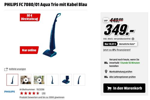 PHILIPS FC 7080/01 Aqua Trio - jetzt 8% billiger