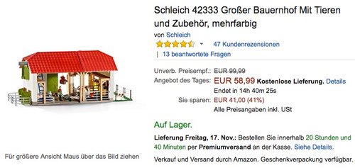 Schleich 42333 Großer Bauernhof - jetzt 16% billiger