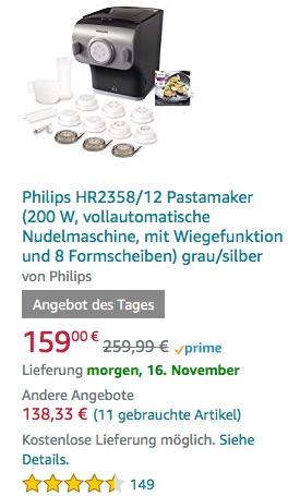 Philips HR2358/12 Pastamaker - jetzt 15% billiger