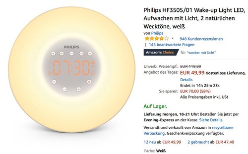 Philips HF3505/01 Wake-up Light - jetzt 16% billiger