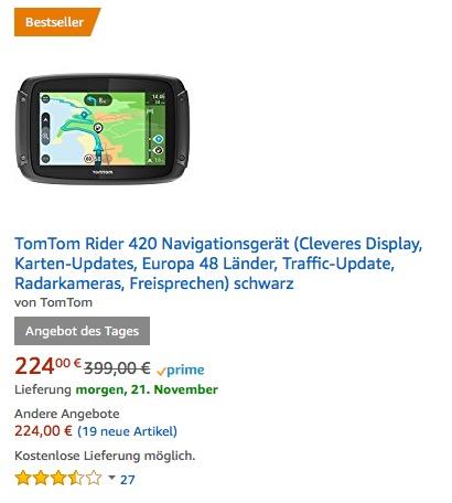 TomTom Rider 420 Navigationsgerät - jetzt 30% billiger