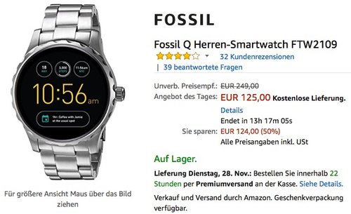 fossil q ftw2109