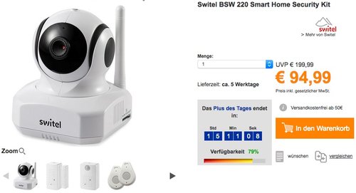 Switel BSW 220 Smart Home Security Kit  - jetzt 14% billiger