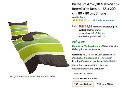 Bierbaum Mako-Satin-Bettwäsche - jetzt 50% billiger Bierbaum Mako-Satin-Bettwäsche - jetzt 50% billiger