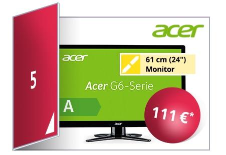 Acer G6 G246HLBbid 61cm (24 Zoll) Monitor - jetzt 20% billiger