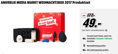 AMORELIE MEDIA MARKT WEIHNACHTSBOX 2017 - jetzt 51% billiger