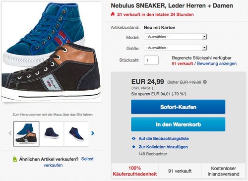Nebulus SNEAKER York - jetzt 17% billiger Nebulus SNEAKER York - jetzt 17% billiger
