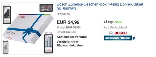 Bosch Zubehör-Geschenkbox 4-teilig Bohrer-/Bitset  - jetzt 23% billiger