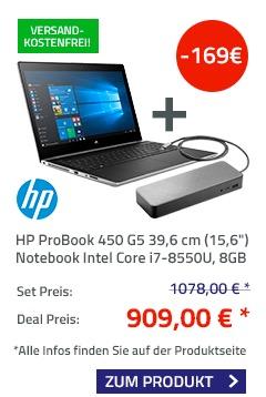 HP ProBook 450 G5 / i7-8550U / 8GB (1x8GB) DDR4 / 256GB + 1TB HDD - jetzt 16% billiger HP ProBook 450 G5 / i7-8550U / 8GB (1x8GB) DDR4 / 256GB + 1TB HDD - jetzt 16% billiger
