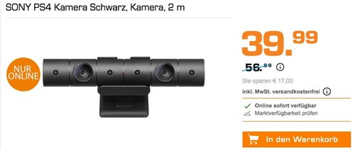 SONY PS4 Kamera - jetzt 26% billiger SONY PS4 Kamera - jetzt 26% billiger