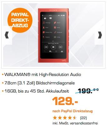 Sony NW-A35 High-Resolution Walkman - jetzt 25% billiger