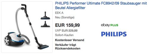 PHILIPS Performer Ultimate FC8942/09 Staubsauger - jetzt 39% billiger