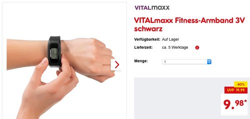 VITALmaxx Fitness-Armband - jetzt 25% billiger VITALmaxx Fitness-Armband - jetzt 25% billiger
