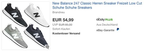 New Balance 247 Classic Herren Sneaker - jetzt 13% billiger New Balance 247 Classic Herren Sneaker - jetzt 13% billiger