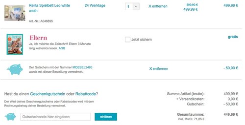 Relita Spielbett Leo white wash - jetzt 10% billiger