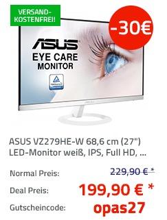 Asus VZ279HE-W 68,6 cm (27 Zoll) Monitor - jetzt 13% billiger
