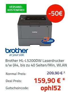 Brother HL-L5200DW Laserdrucker - jetzt 24% billiger