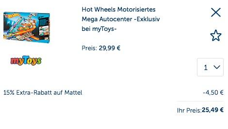 Hot Wheels Motorisiertes Mega Autocenter - jetzt 44% billiger