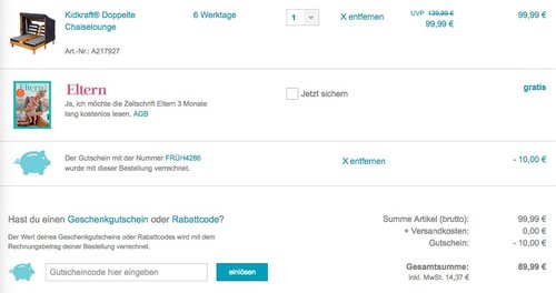KidKraft - Doppelte Sonnenliege mit Getränkehaltern - jetzt 21% billiger