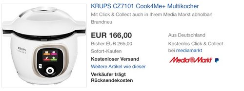 Krups CZ7101 Multikocher - jetzt 12% billiger