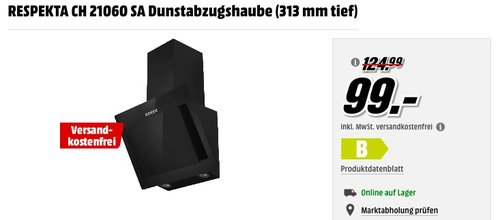RESPEKTA CH 21060 SA Dunstabzugshaube - jetzt 8% billiger