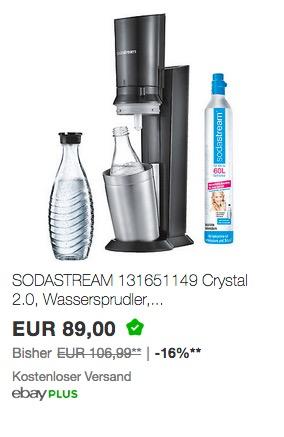 SODASTREAM 131651149 Crystal 2.0 Wassersprudler Titan - jetzt 24% billiger SODASTREAM 131651149 Crystal 2.0 Wassersprudler Titan - jetzt 24% billiger